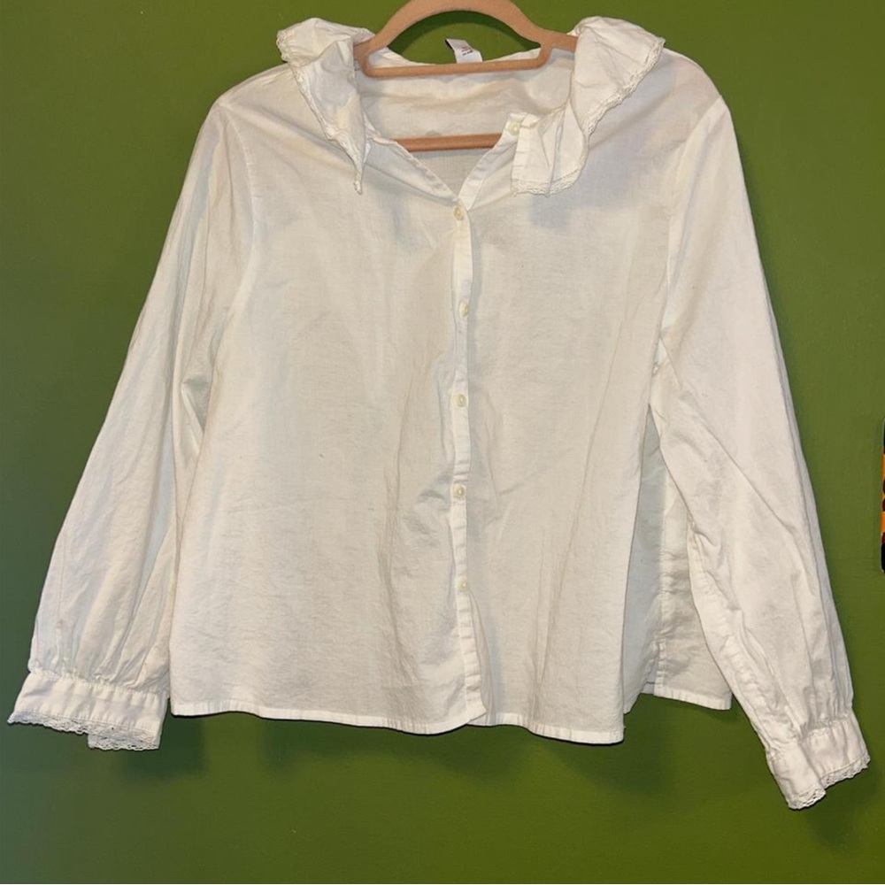 White Cotton Button Down Shirt